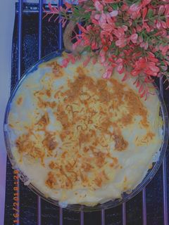 صورة لوصفة وصفة أم الحسن (مكرونة بالبشاميل حشوة دجاج)