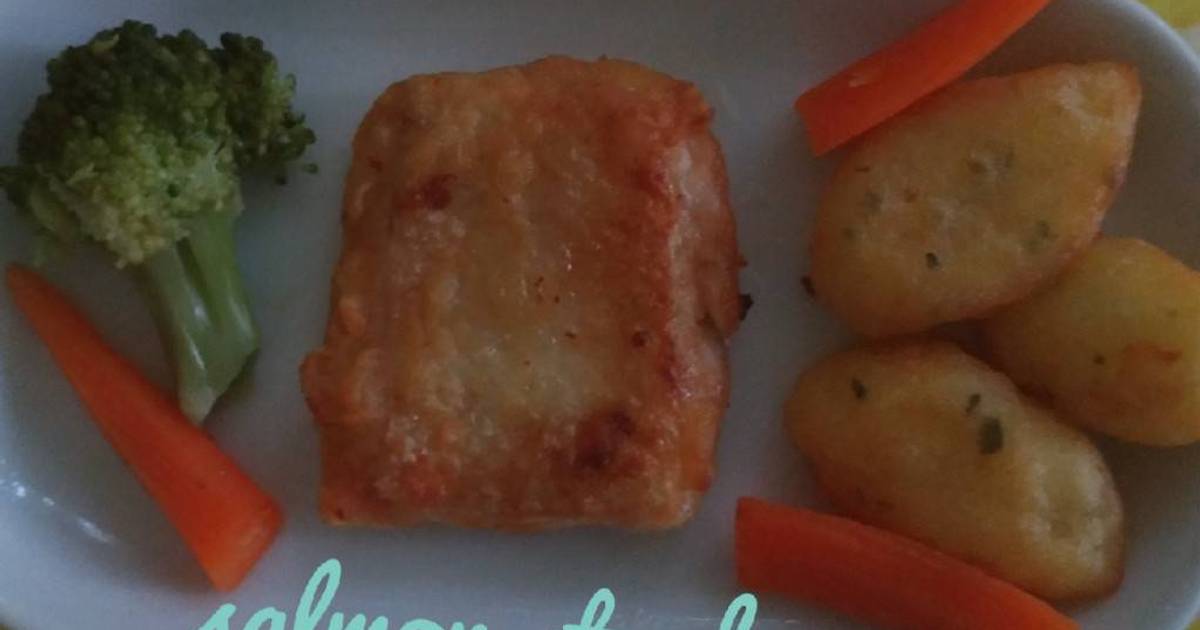 Resep Salmon Steak Mpasi Oleh Kayla Aza Avischa Cookpad