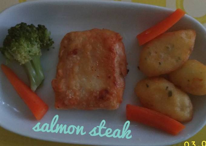 Resep Salmon Steak Mpasi Oleh Kayla Aza Avischa Cookpad