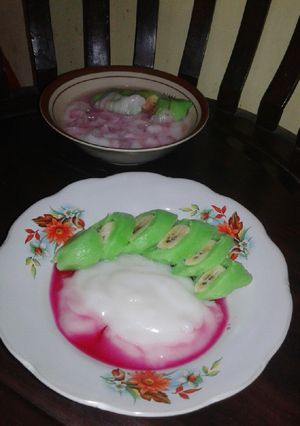 Foto resep 25. Es pisang ijo (gluten free)