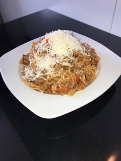 Una foto de Pasta boloñesa casera