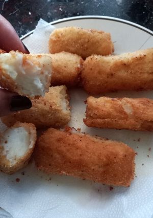 Una foto de Bastones de puré sobrante
