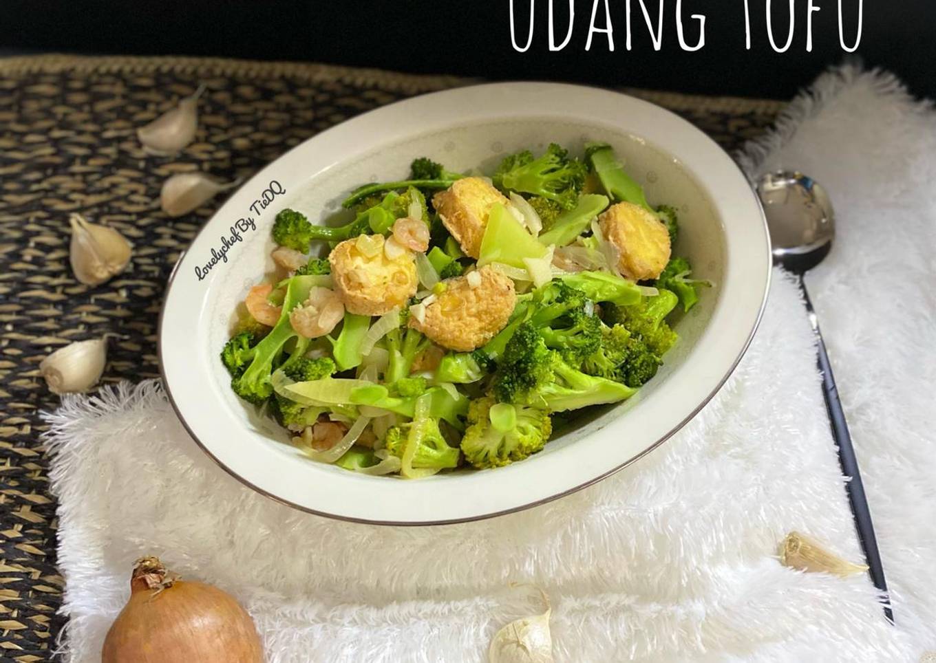 Tumis Brokoli Udang Tofu
