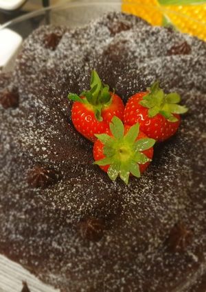 A picture of Simple tea time Chocolate cake.
