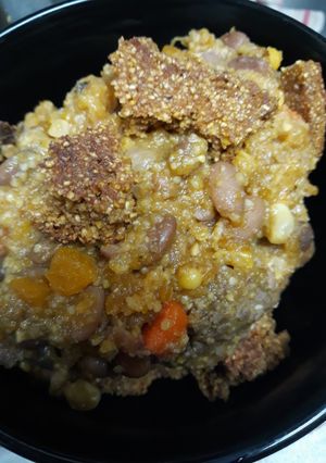 A picture of Three Sisters Stew.