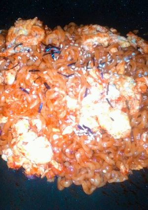 Foto resep Samyang Green (Halal) modifikasi
