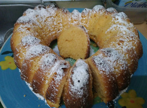 Una foto de Torta de jugo de naranja en polvo (tipo Tang)
