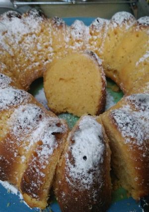 Una foto de Torta de jugo de naranja en polvo (tipo Tang)