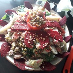 A picture of Steamed sprouts salad.