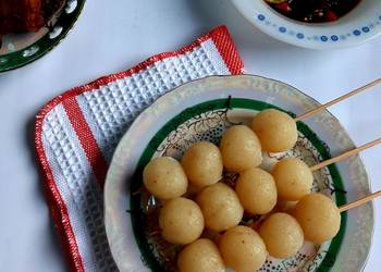 Masakan Unik Sate Singkong Kukus Sambal Kecap Enak dan Sehat