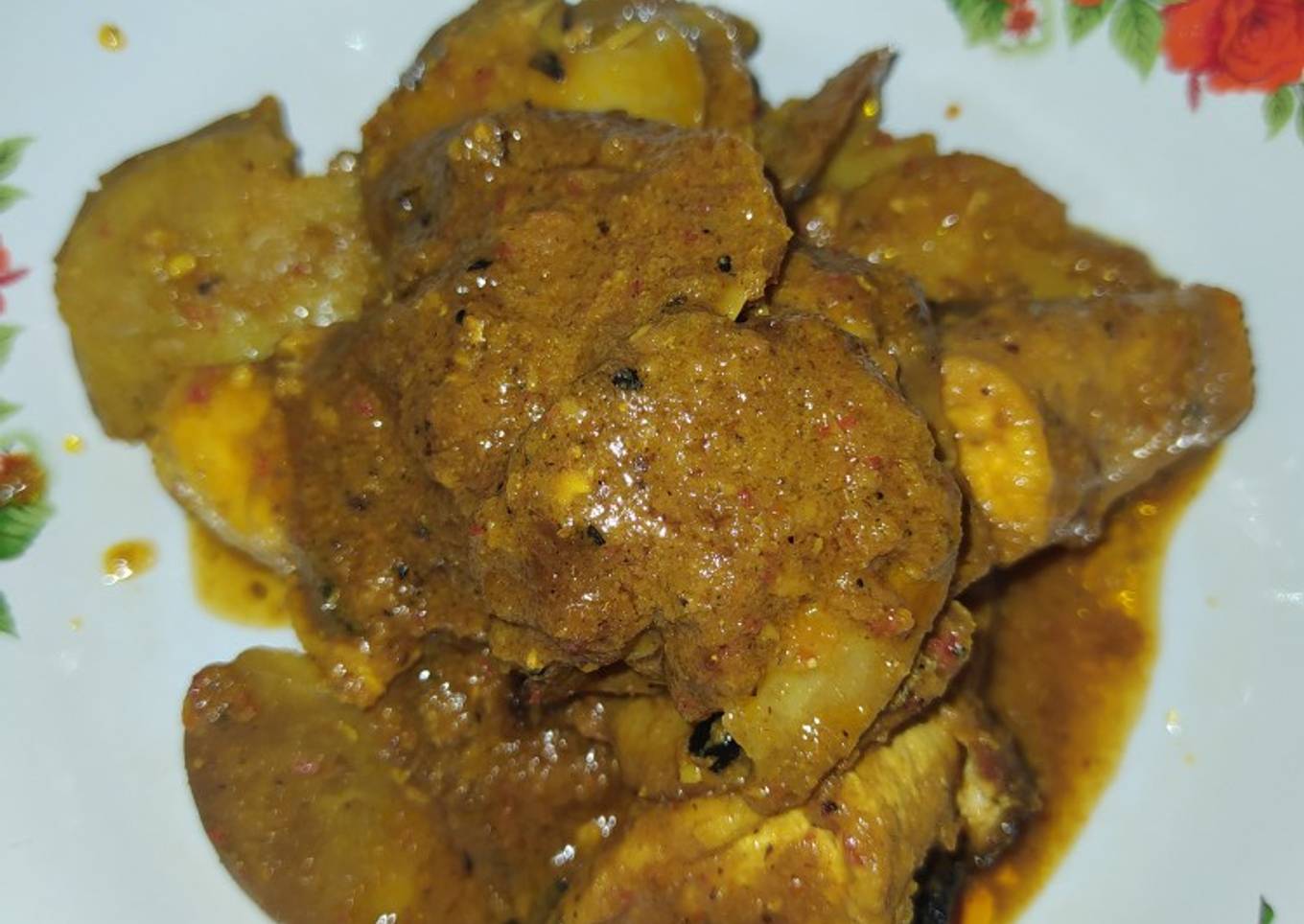 Semur jengkol dan tahu