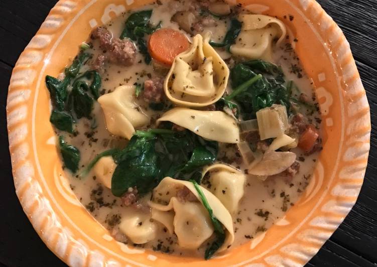 Easiest Way to Prepare Speedy Crock Pot Creamy Tortellini Soup