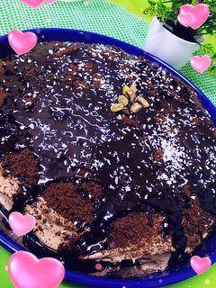 صورة لوصفة كيكة الشوكولاتة 😋