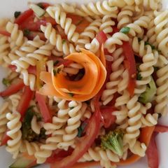 A picture of Spiral pasta salad.