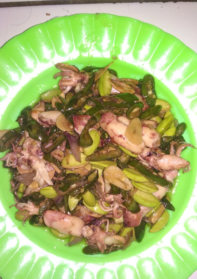 Foto resep Tumis Pete cumi asin cabe ijo