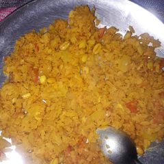 A picture of Peanut masala poha.