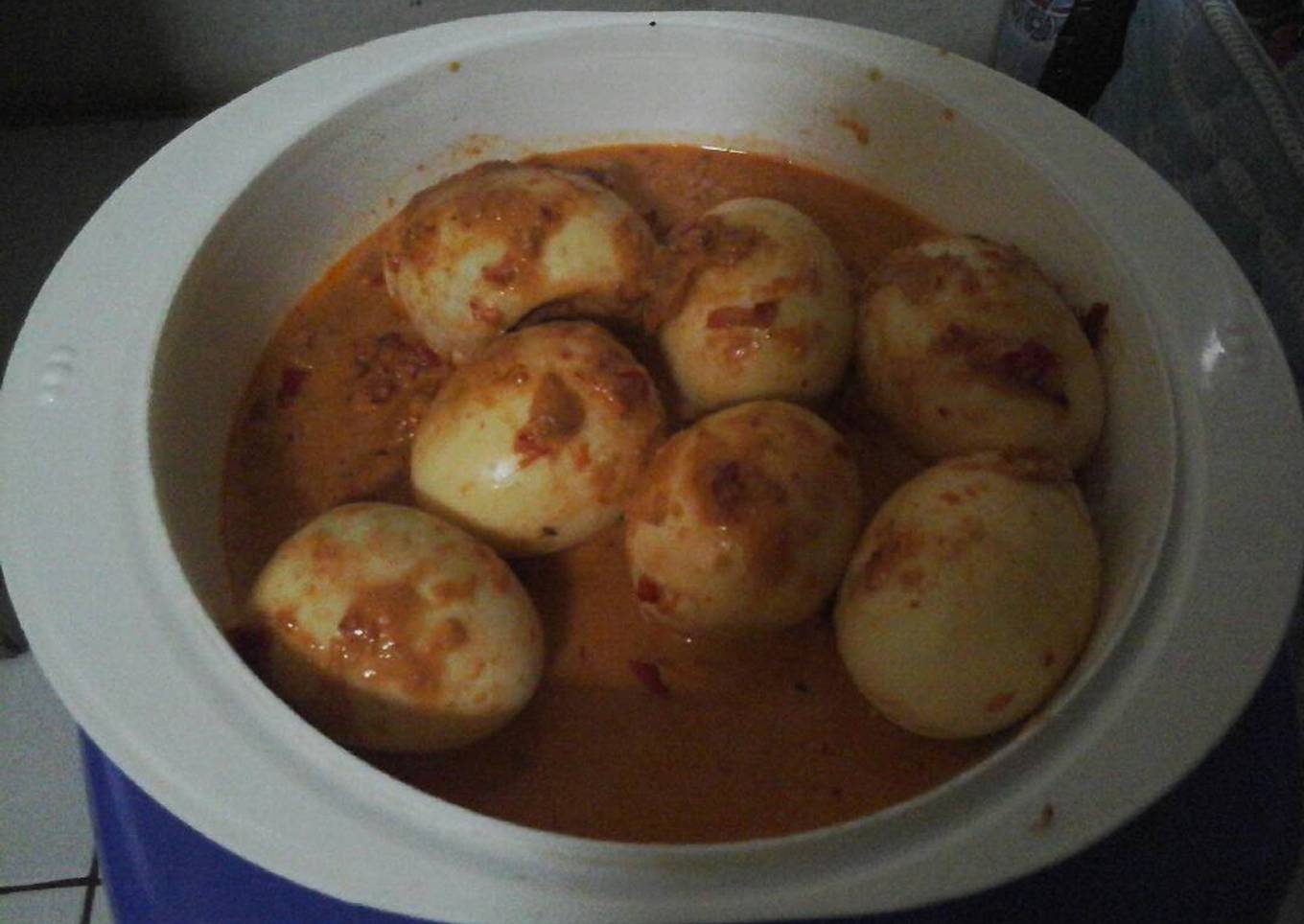 Balado telur ayam bulet