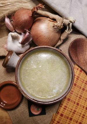 Une photo de 🧅Soupe à l'oignon