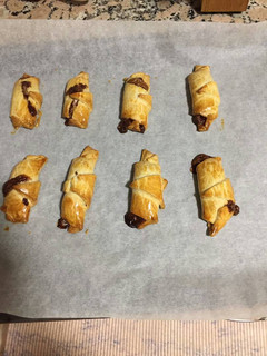Una foto de Postre-rulos de chocolate