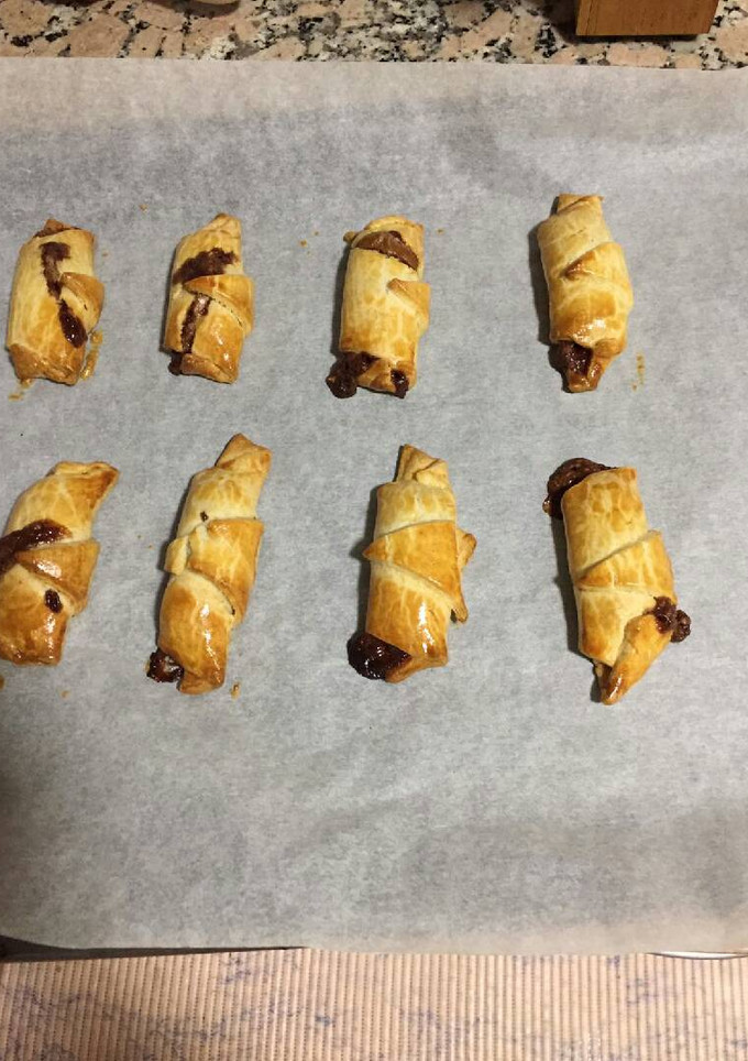 Una foto de Postre-rulos de chocolate