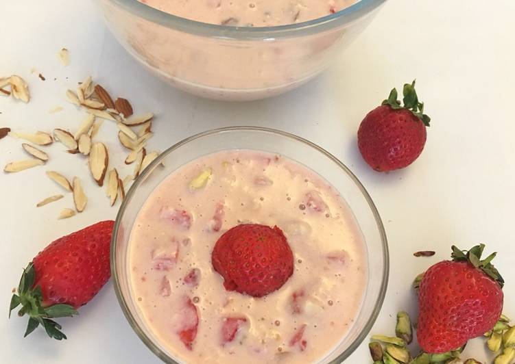 Simple Way to Make Award-winning Strawberry kheer