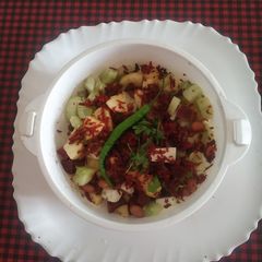 A picture of Navratri salad.