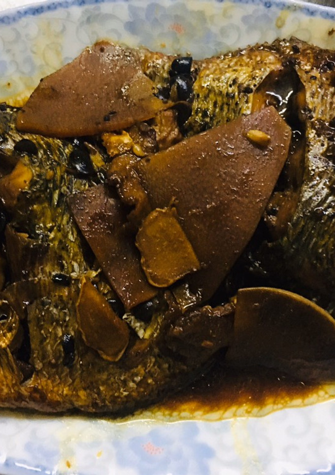 Hình của món Cá kho tương gừng.