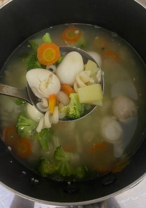 Foto resep Sup telur puyuh untuk anak