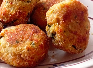 Foto di Polpette di persico e verdure al forno