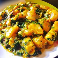 A picture of Vegetable Yam porridge.