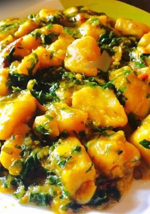 A picture of Vegetable Yam porridge.