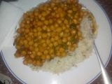 Chickpeas-Stewed,served with Fried Cummin Rice