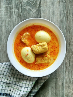 Foto resep Tahu Telur Kuah Santan Kuning
