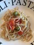 Spaghetti con aceitunas