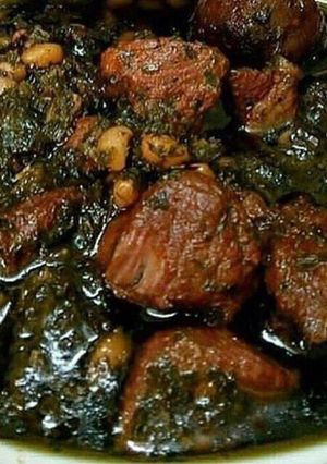 عکسی از دستور قرمه سبزی