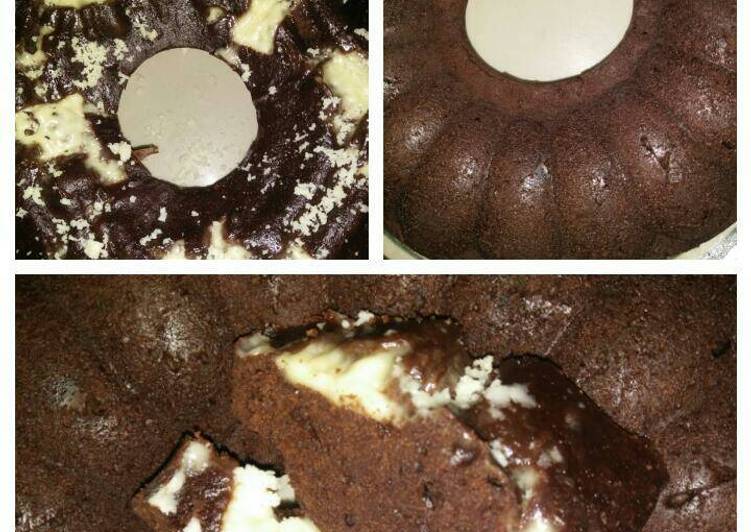 Brownis kukus simple no mixer no oven