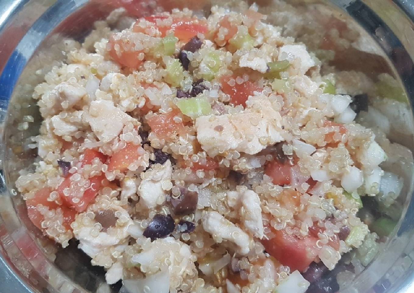 Ensalada de quinoa con pollo