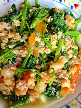 Resep Tumis Kangkung Tempe, Enak Banget