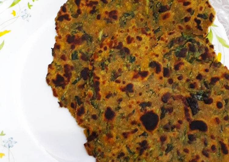 Recipe of Perfect Bajra Methi Paratha