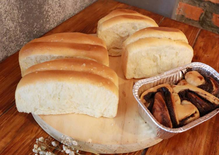 Roti Sisir &amp; Roti Kepang Coklat | Satu Adonan Dasar