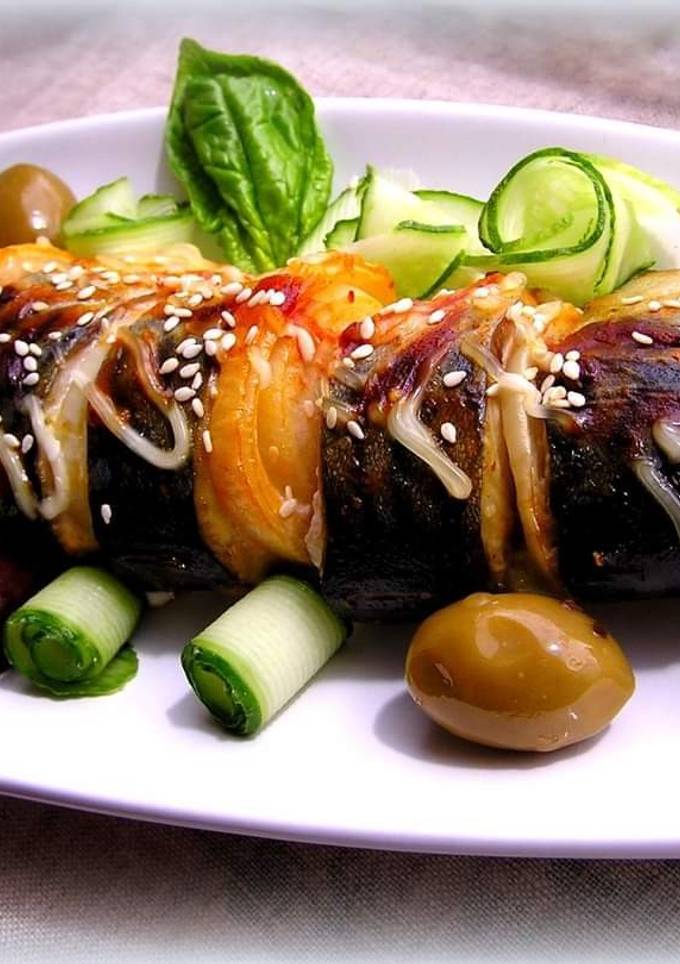 Скумбрія, запечена в духовці