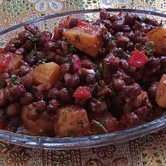 A picture of Black Chana Chat.