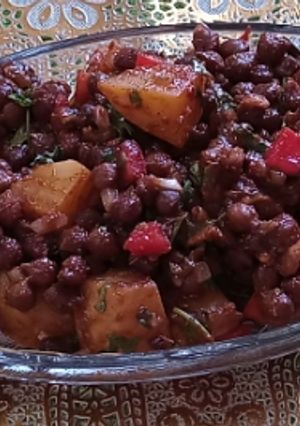A picture of Black Chana Chat.