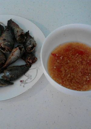 Hình của món Cá rô chiên giòn.