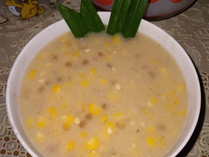 Langkah Mudah untuk Menyiapkan Resep Bubur jagung mutiara yang  Bikin Ketagihan Anti Ribet, Lezat