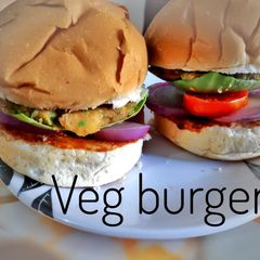 A picture of Veg burger.