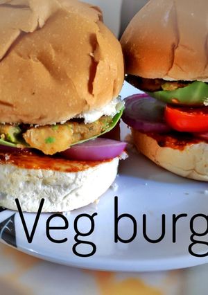A picture of Veg burger.