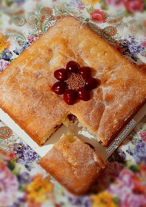 عکسی از دستور کیک کرمدار گیلاس🍒