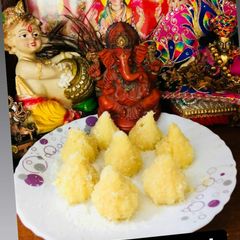 Dry Coconut Modak A picture of Dry Coconut Modak.