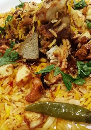 صورة لوصفة رز كابلي لحم 😋